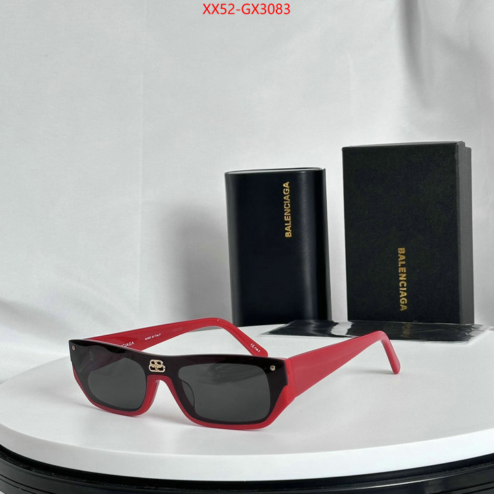 Glasses-Balenciaga luxury cheap replica ID: GX3083 $: 52USD