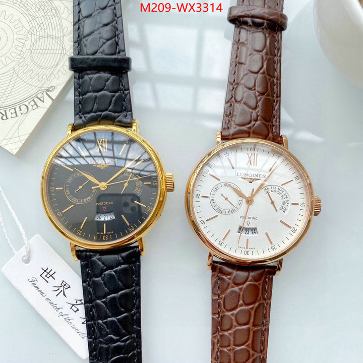 Watch(TOP)-Longines luxury 7 star replica ID: WX3314 $: 209USD