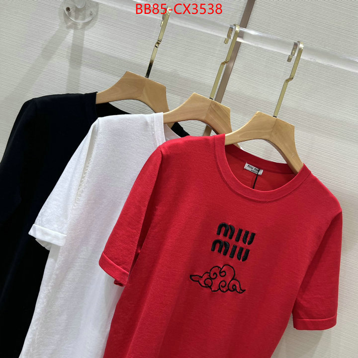 Clothing-MIU MIU high quality aaaaa replica ID: CX3538 $: 85USD