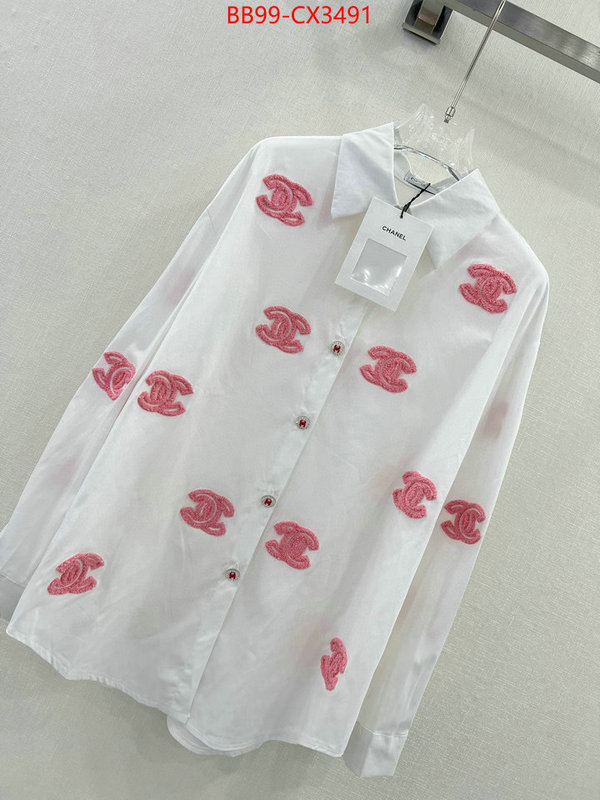 Clothing-Chanel we provide top cheap aaaaa ID: CX3491 $: 99USD