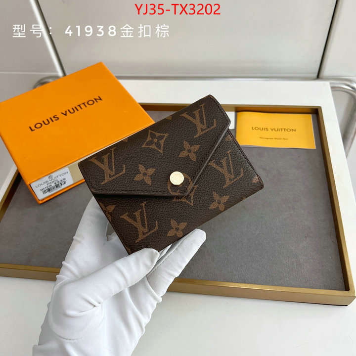 LV Bags(4A)-Wallet flawless ID: TX3202 $: 35USD,