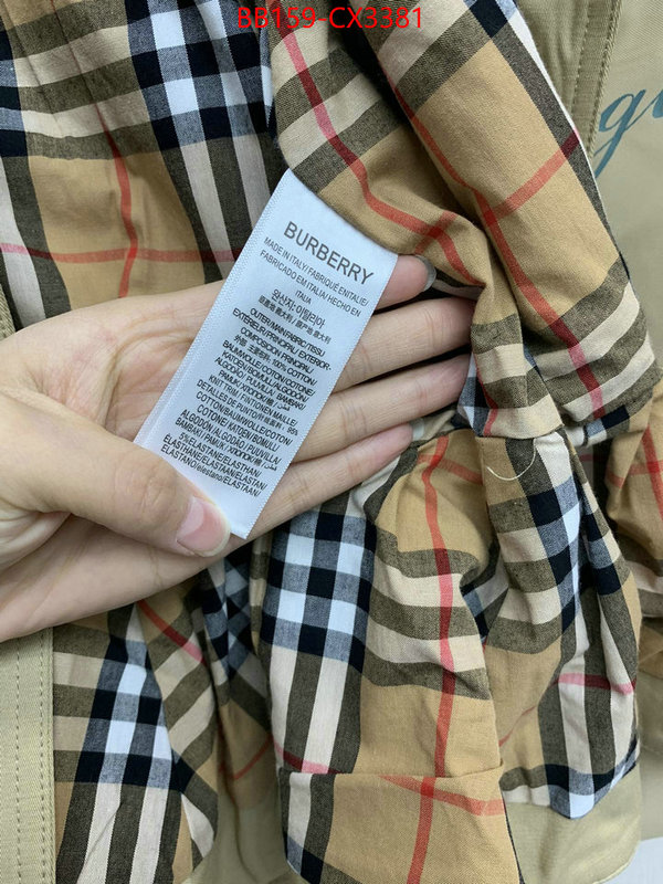 Clothing-Burberry shop designer replica ID: CX3381 $: 159USD