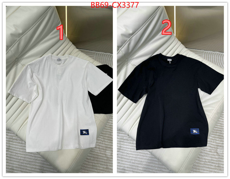 Clothing-Burberry what best replica sellers ID: CX3377 $: 69USD