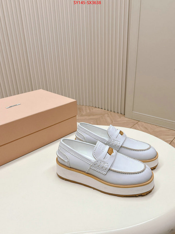 Women Shoes-Miu Miu outlet 1:1 replica ID: SX3638 $: 145USD