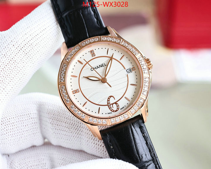 Watch(4A)-Chanel high quality customize ID: WX3028 $: 125USD