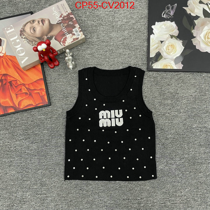 Clothing-MIU MIU mirror copy luxury ID: CV2012 $: 55USD