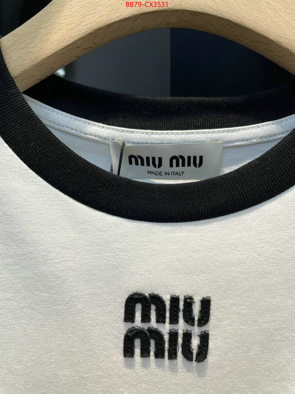 Clothing-MIU MIU aaaaa replica designer ID: CX3531 $: 79USD