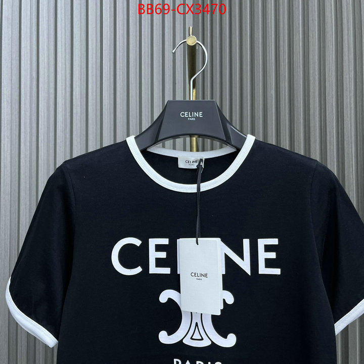 Clothing-Celine top 1:1 replica ID: CX3470 $: 69USD