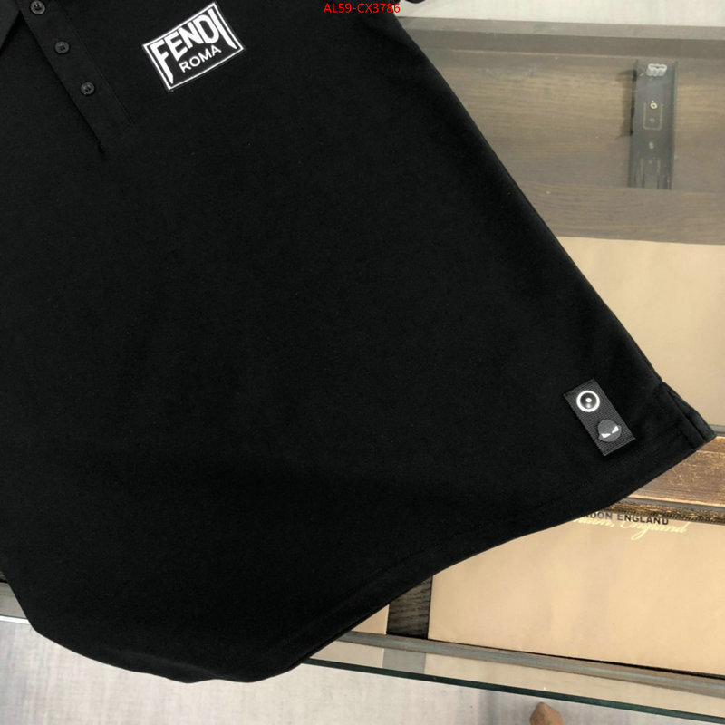Clothing-Fendi wholesale replica shop ID: CX3786 $: 59USD