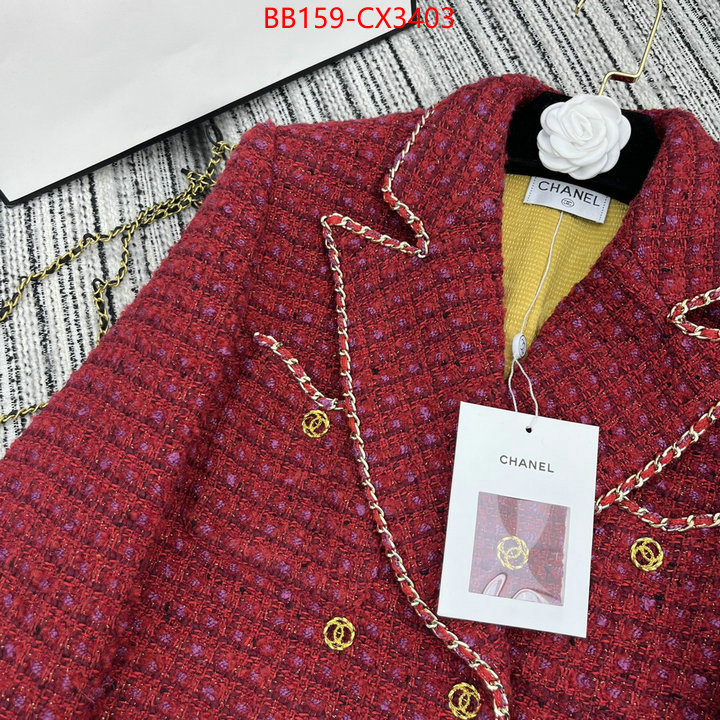 Clothing-Chanel shop ID: CX3403 $: 159USD