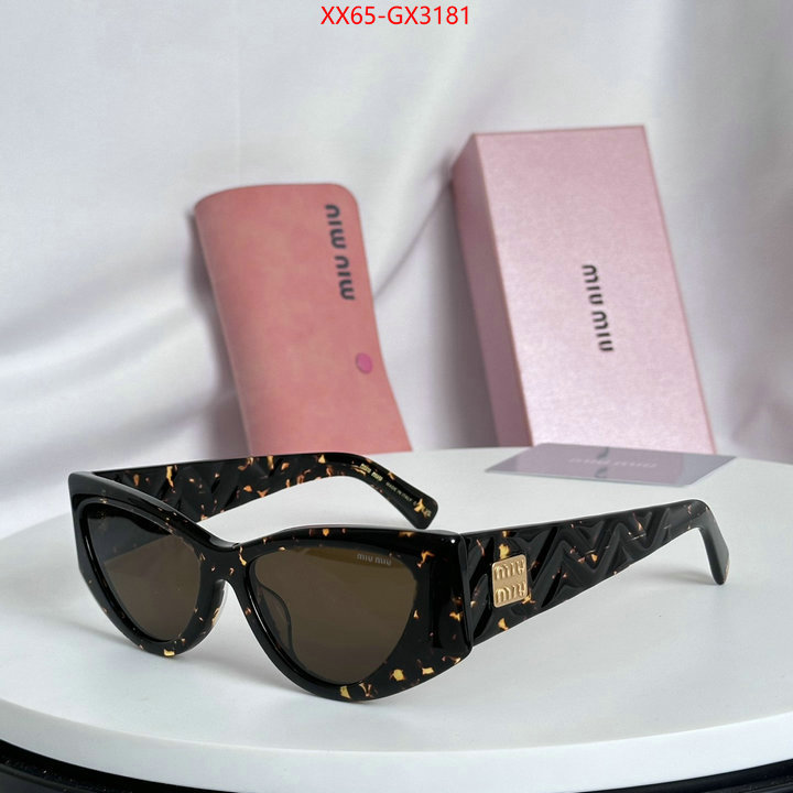 Glasses-Miu Miu buy first copy replica ID: GX3181 $: 65USD