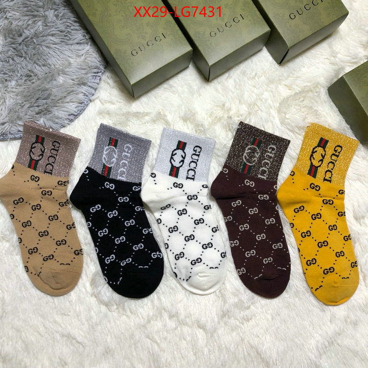 Sock-Gucci quality replica ID: LG7431 $: 29USD