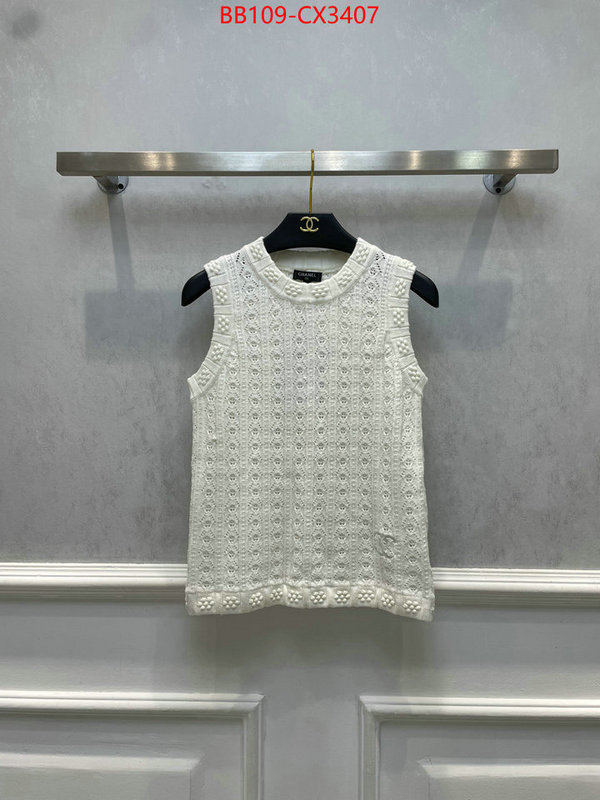 Clothing-Chanel designer high replica ID: CX3407 $: 109USD