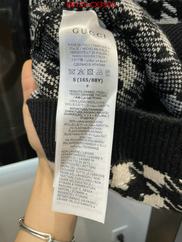 Clothing-Gucci where should i buy to receive ID: CX3509 $: 129USD