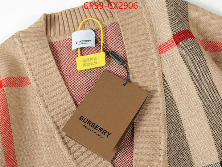 Clothing-Burberry the best quality replica ID: CX2906 $: 99USD