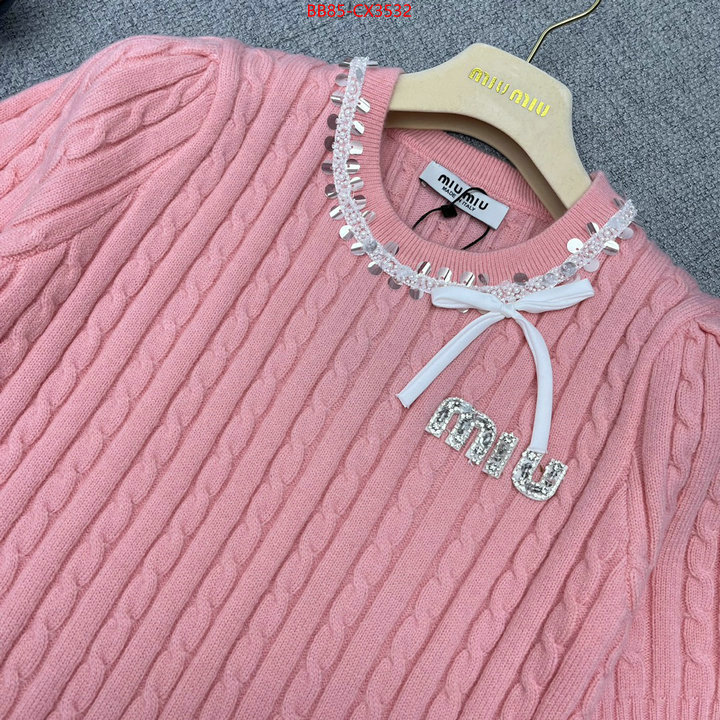 Clothing-MIU MIU replicas ID: CX3532 $: 85USD