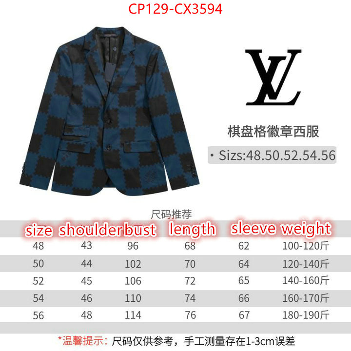 Clothing-LV designer wholesale replica ID: CX3594 $: 129USD