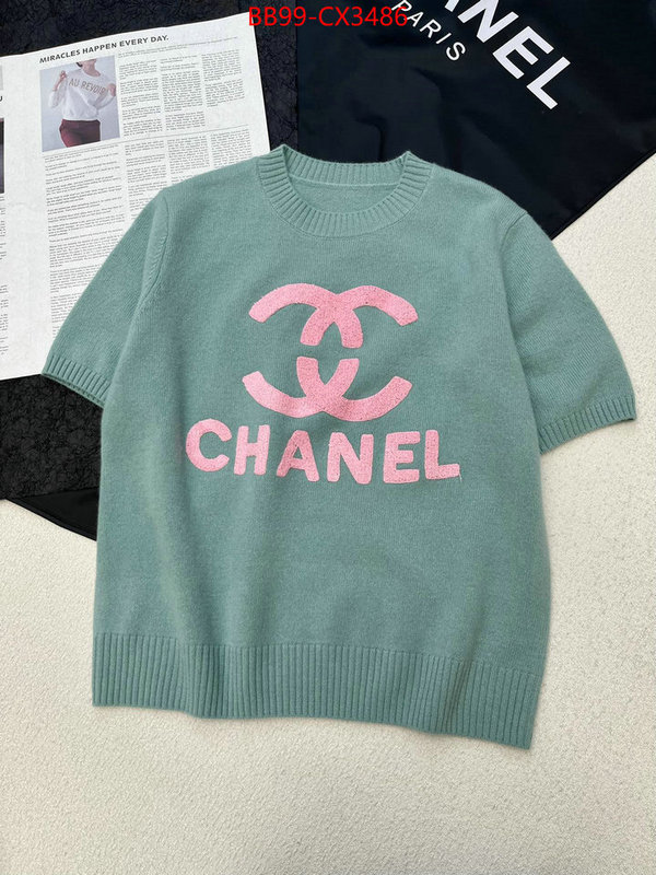 Clothing-Chanel replica us ID: CX3486 $: 99USD