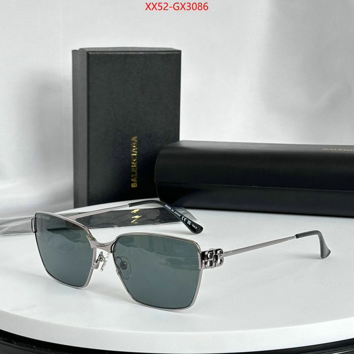 Glasses-Balenciaga shop the best high quality ID: GX3086 $: 52USD