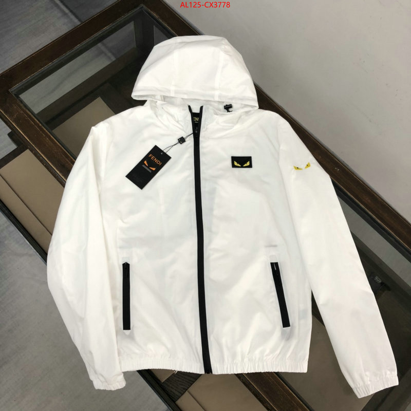 Clothing-Fendi fake designer ID: CX3778 $: 125USD