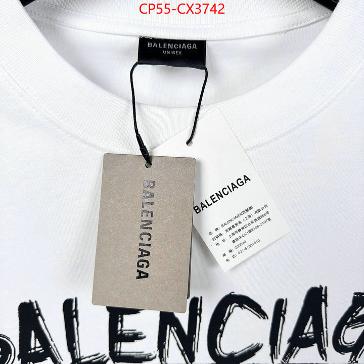 Clothing-Balenciaga outlet sale store ID: CX3742 $: 55USD