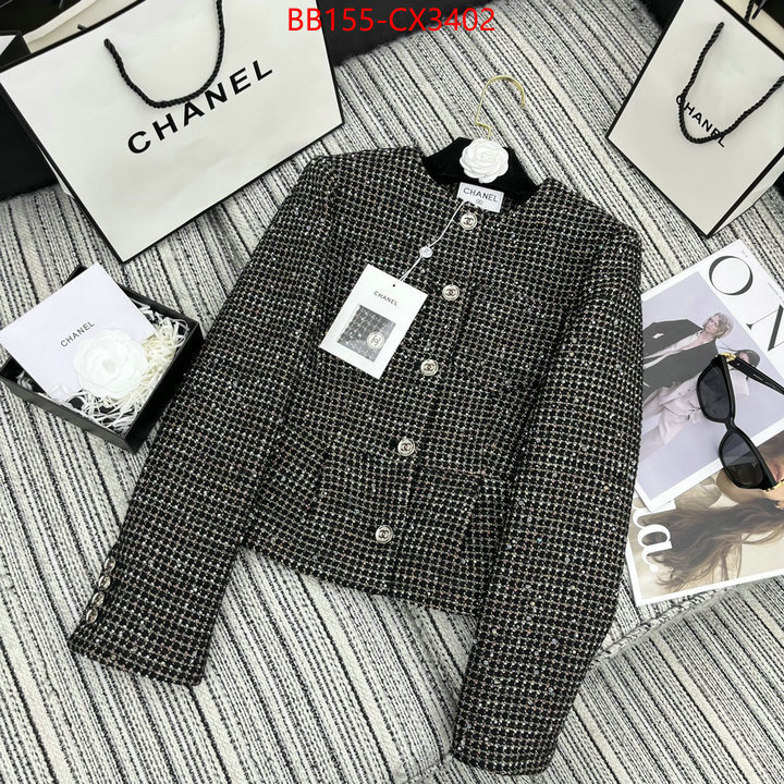 Clothing-Chanel where quality designer replica ID: CX3402 $: 155USD