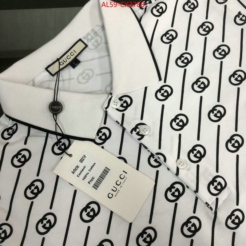 Clothing-Gucci customize best quality replica ID: CX3788 $: 59USD