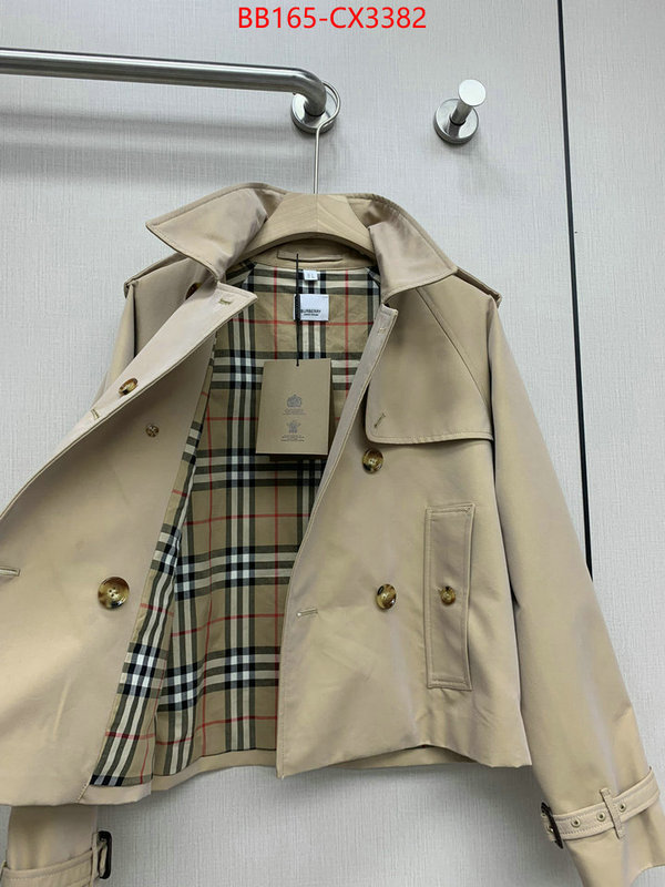 Clothing-Burberry shop the best high quality ID: CX3382 $: 165USD