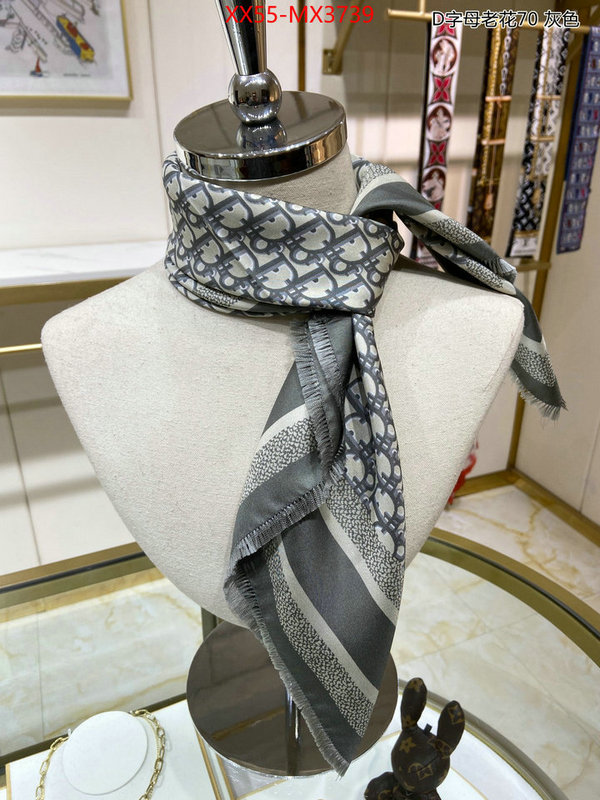 Scarf-Dior what is top quality replica ID: MX3739 $: 55USD