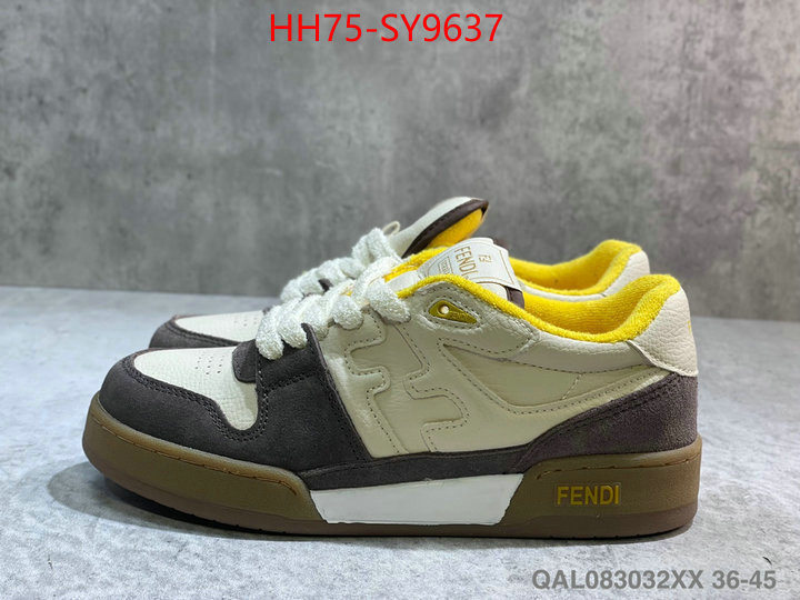 Men Shoes-Fendi best luxury replica ID: SY9637 $: 75USD