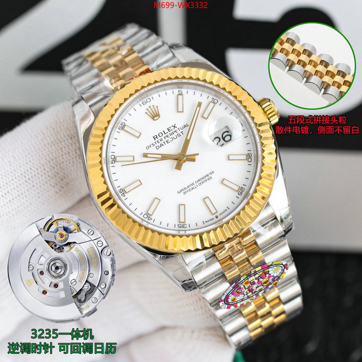 Watch(TOP)-Rolex quality aaaaa replica ID: WX3332 $: 699USD