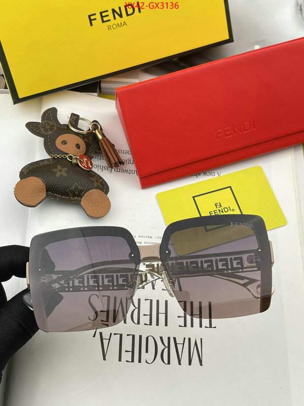 Glasses-Fendi wholesale designer shop ID: GX3136 $: 42USD