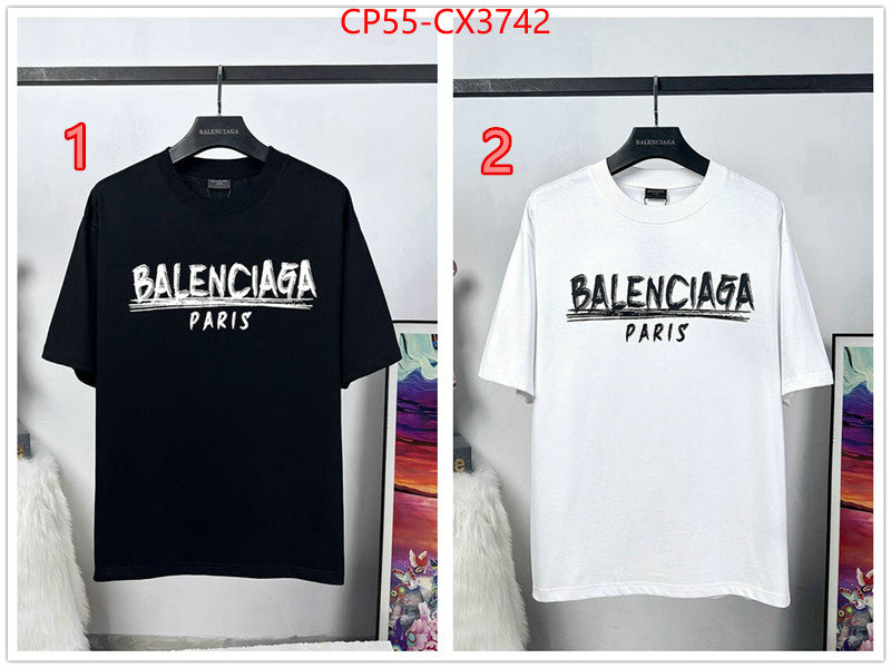 Clothing-Balenciaga outlet sale store ID: CX3742 $: 55USD