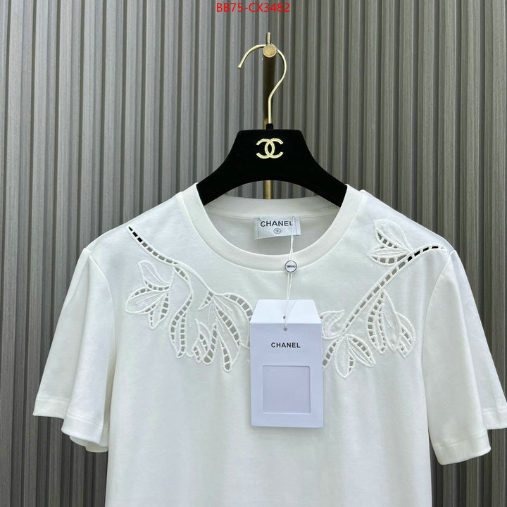 Clothing-Chanel the online shopping ID: CX3482 $: 75USD