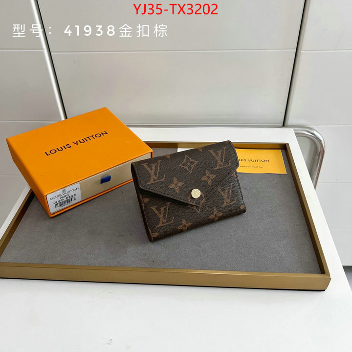 LV Bags(4A)-Wallet flawless ID: TX3202 $: 35USD,