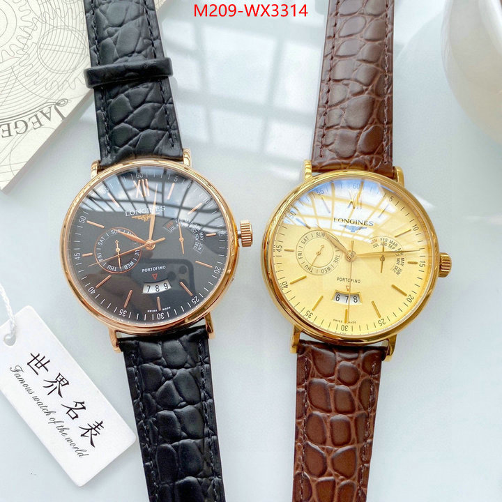 Watch(TOP)-Longines luxury 7 star replica ID: WX3314 $: 209USD