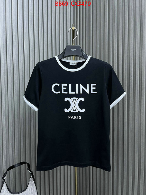 Clothing-Celine top 1:1 replica ID: CX3470 $: 69USD