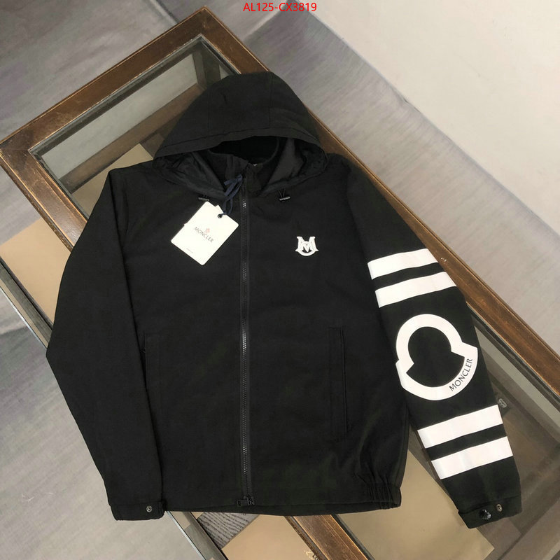 Clothing-Moncler online store ID: CX3819 $: 125USD