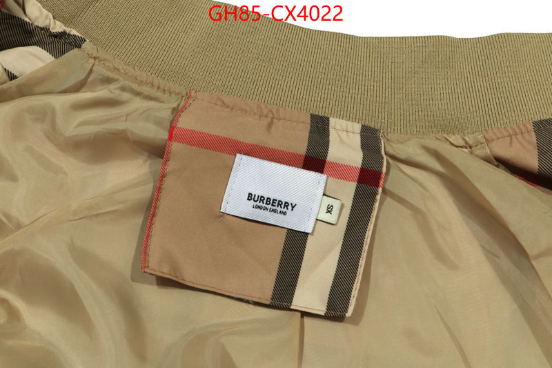 Clothing-Burberry 2024 luxury replicas ID: CX4022 $: 85USD