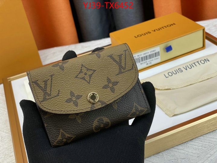 LV Bags(4A)-Wallet best wholesale replica ID: TX6452 $: 39USD,