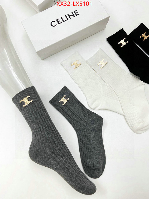 Sock-CELINE online sale ID: LX5101 $: 32USD