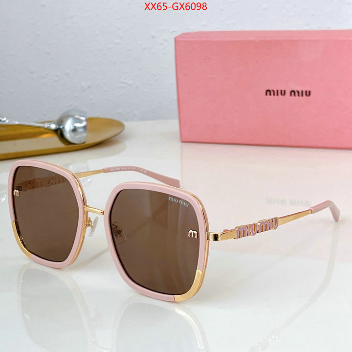 Glasses-Miu Miu mirror quality ID: GX6098 $: 65USD