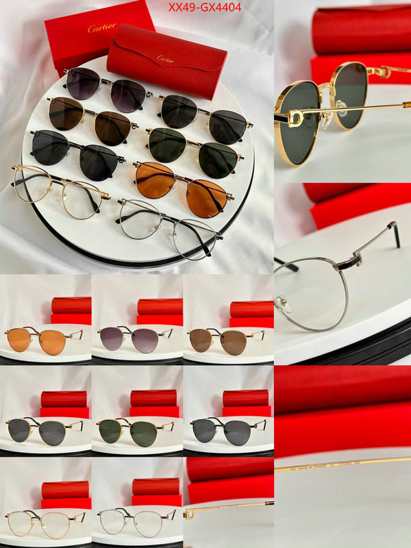 Glasses-Cartier best quality fake ID: GX4404 $: 49USD