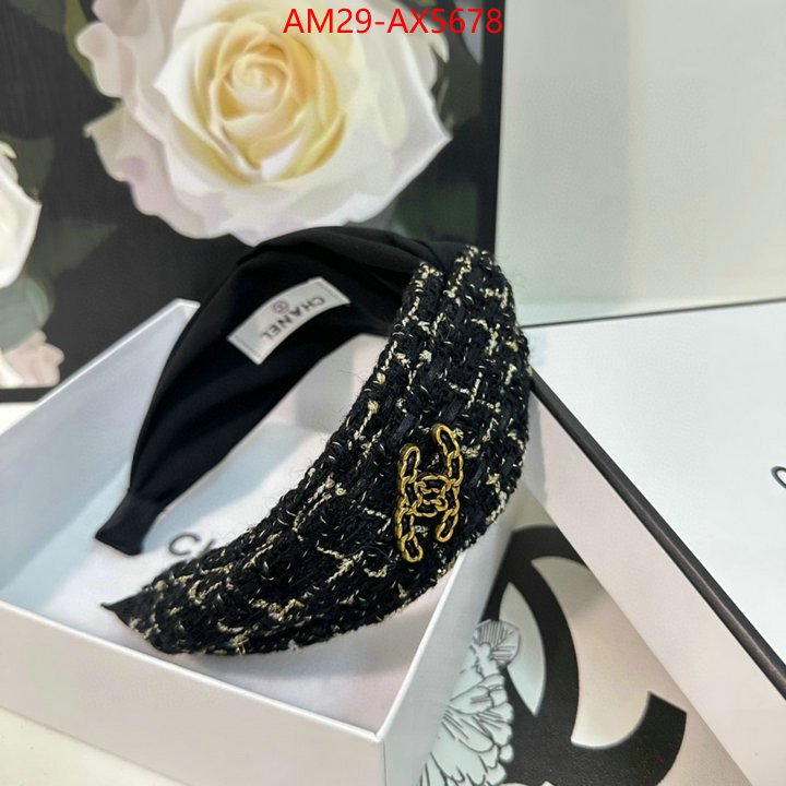 Hair band-Chanel designer fashion replica ID: AX5678 $: 29USD