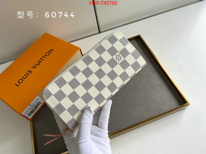 LV Bags(4A)-Wallet shop cheap high quality 1:1 replica ID: TX5760 $: 39USD,