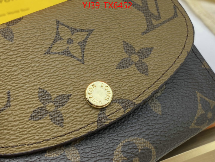 LV Bags(4A)-Wallet best wholesale replica ID: TX6452 $: 39USD,