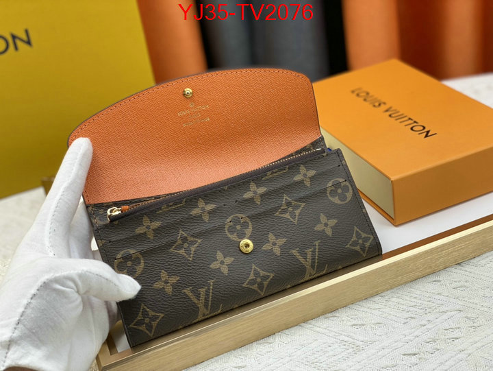 LV Bags(4A)-Wallet what is a counter quality ID: TV2076 $: 35USD,