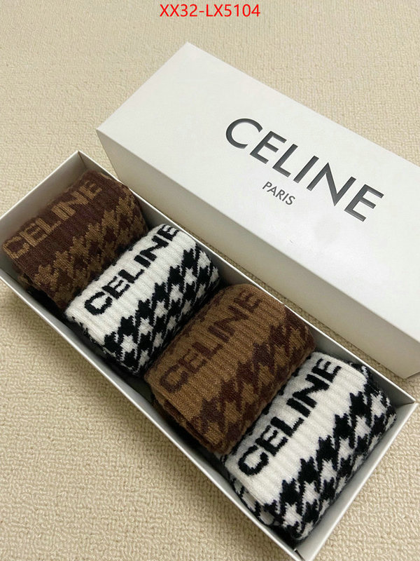 Sock-CELINE quality aaaaa replica ID: LX5104 $: 32USD