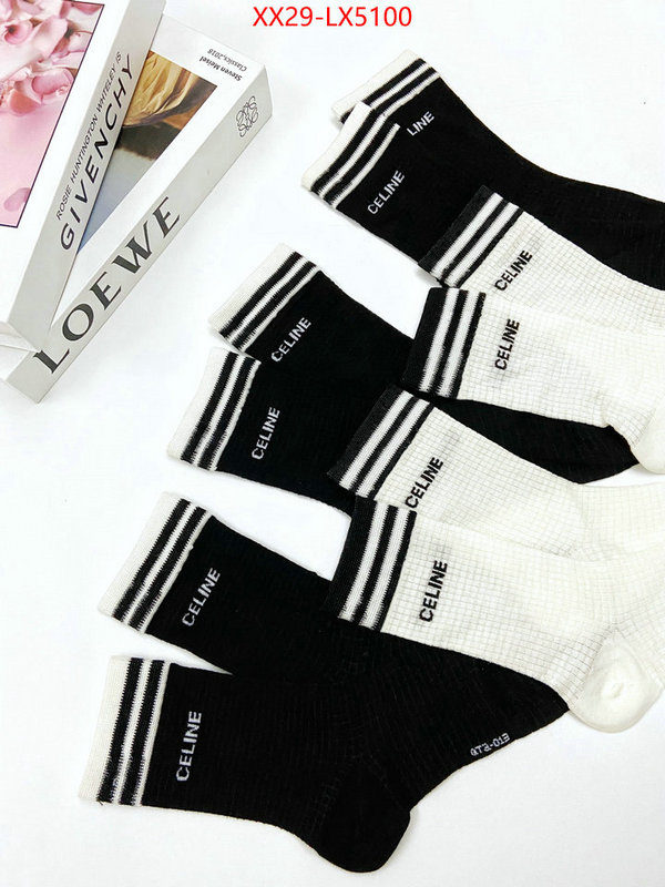 Sock-CELINE replica for cheap ID: LX5100 $: 29USD