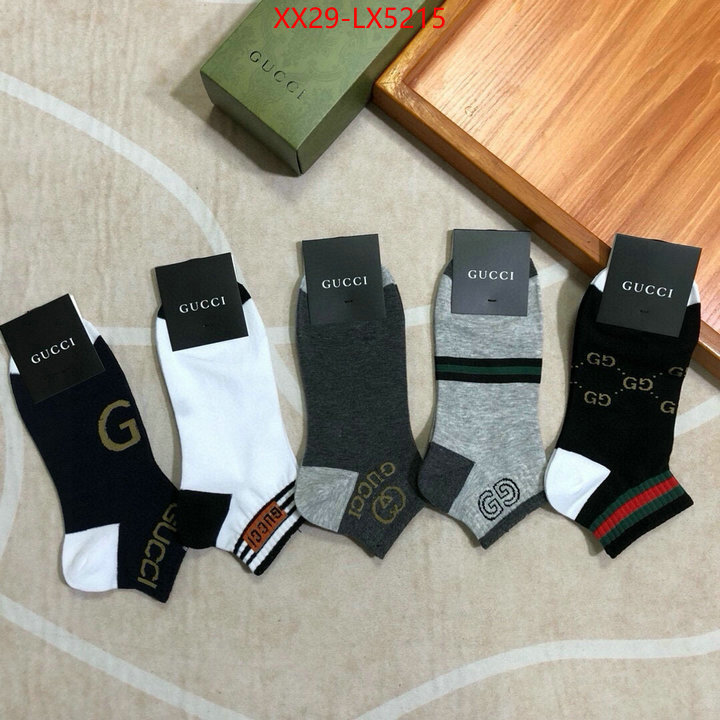 Sock-Gucci highest product quality ID: LX5215 $: 29USD